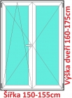 Dvoukřídlé balkonové dveře OS+O SOFT 150-155x160-175cm